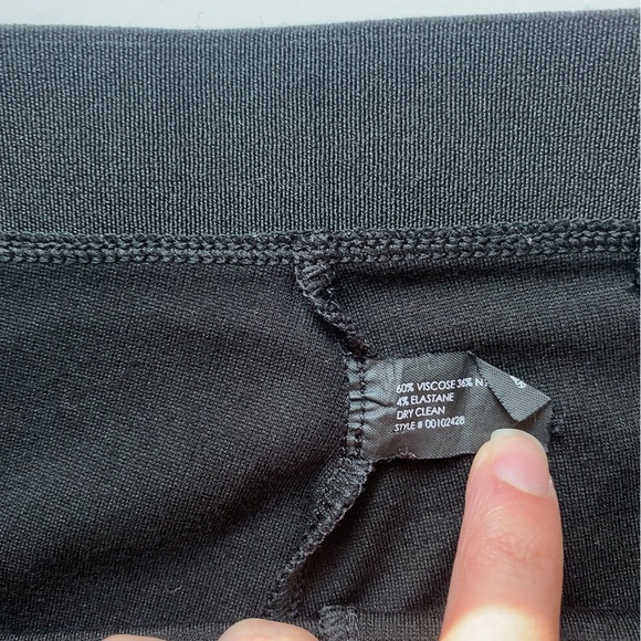 Club Monaco Black Leggings with Elastic Stay Up Waistband size Small - Picture 5 of 6